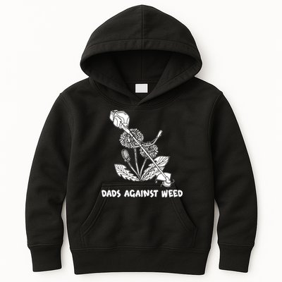 Funny Dads Against Weed Weed Wacker Dandelions Kids Hoodie
