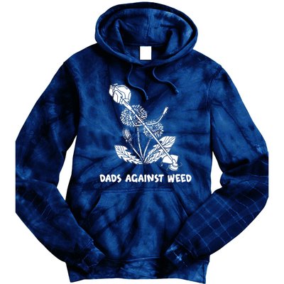 Funny Dads Against Weed Weed Wacker Dandelions Tie Dye Hoodie