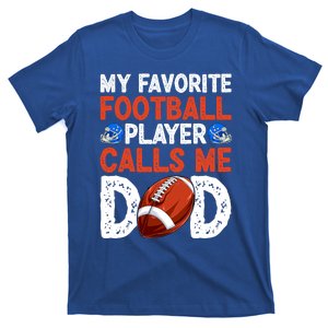 Fathers Day American Football Player Dad Son Daughter Gift T-Shirt