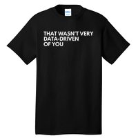 Funny Data Analyst That WasnT Very Data Driven Of You Tall T-Shirt