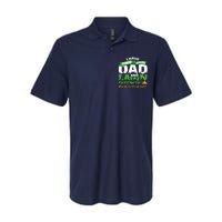 Funny Dad And Lawn Enforcer Mowing Joke Softstyle Adult Sport Polo