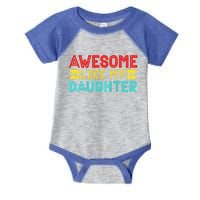 Fathers Day Awesome Like My Daughter Funny Vintage Dad Great Gift Infant Baby Jersey Bodysuit