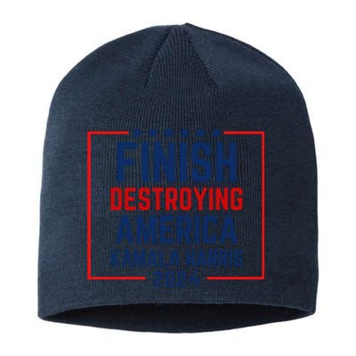 Finish Destroying America Kamala Sustainable Beanie