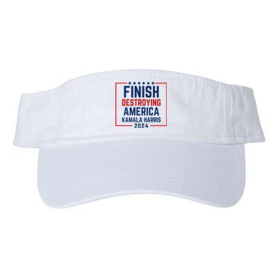 Finish Destroying America Kamala Valucap Bio-Washed Visor