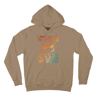 Funny Drummer Art For Drum Player Percussion Lover Hoodie