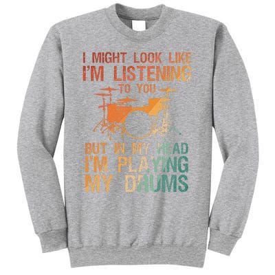 Funny Drummer Art For Drum Player Percussion Lover Sweatshirt