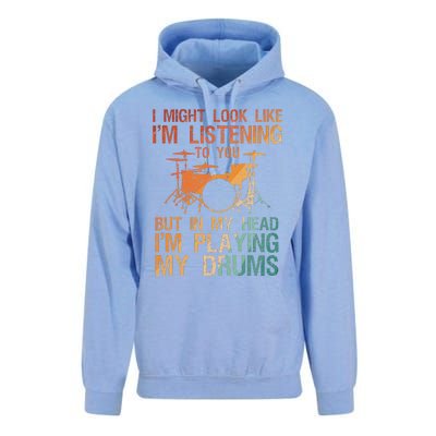 Funny Drummer Art For Drum Player Percussion Lover Unisex Surf Hoodie