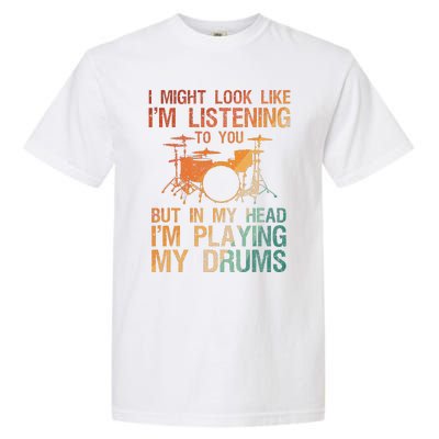 Funny Drummer Art For Drum Player Percussion Lover Garment-Dyed Heavyweight T-Shirt