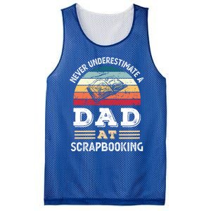 Funny Dad At Scrapbooking Fathers Day Great Gift Mesh Reversible Basketball Jersey Tank