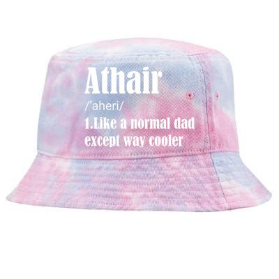 Father's Day Athair Definition Fatherhood Gift Tie-Dyed Bucket Hat