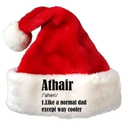 Father's Day Athair Definition Fatherhood Gift Premium Christmas Santa Hat