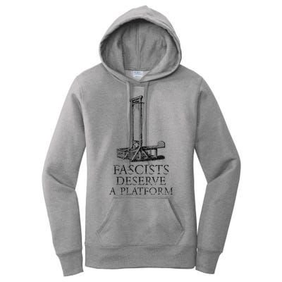 FASCISTS DESERVE A PLATFORM Women's Pullover Hoodie