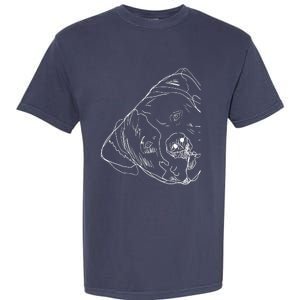 Funny Dog American Bulldog Garment-Dyed Heavyweight T-Shirt