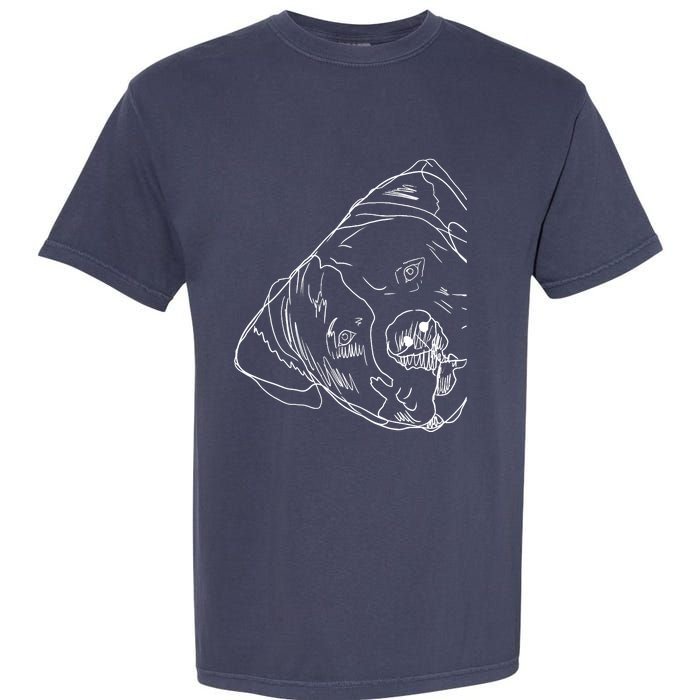 Funny Dog American Bulldog Garment-Dyed Heavyweight T-Shirt