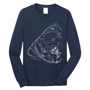 Funny Dog American Bulldog Long Sleeve Shirt