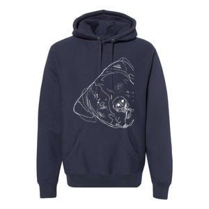 Funny Dog American Bulldog Premium Hoodie