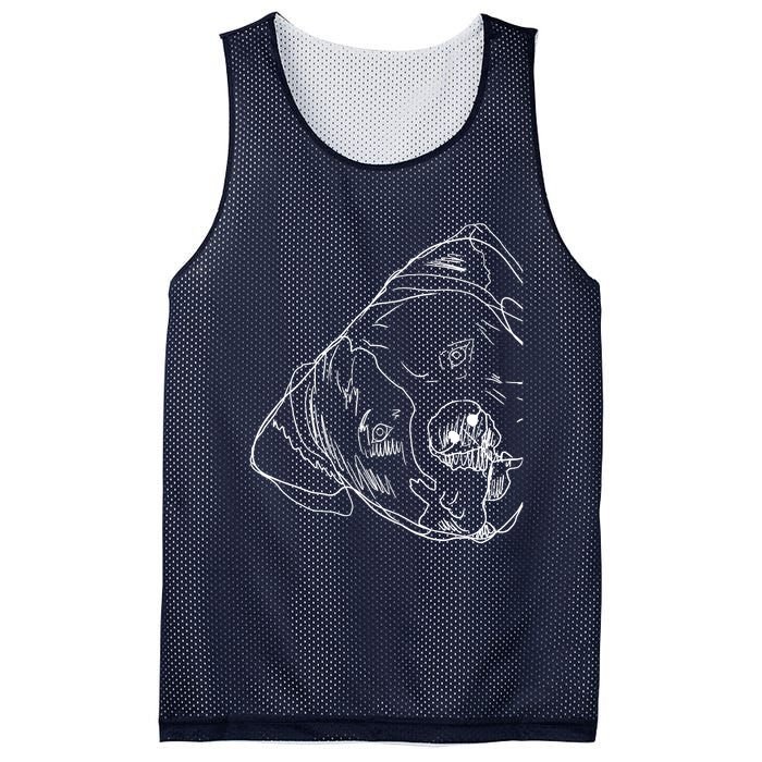 Funny Dog American Bulldog Mesh Reversible Basketball Jersey Tank