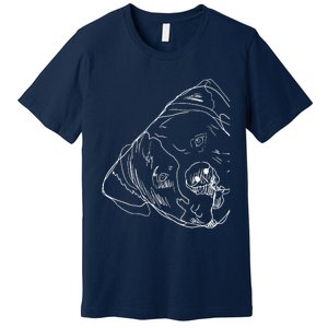 Funny Dog American Bulldog Premium T-Shirt