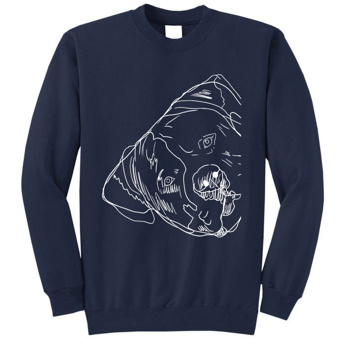 Funny Dog American Bulldog Tall Sweatshirt