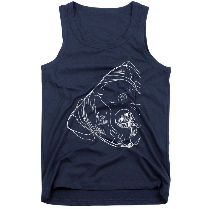 Funny Dog American Bulldog Tank Top