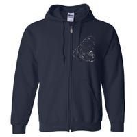 Funny Dog American Bulldog Full Zip Hoodie