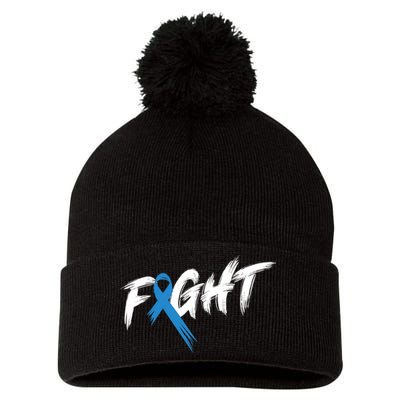 Funny Diabetes Awareness Month Fight Vintage T1 T2 Pom Pom 12in Knit Beanie
