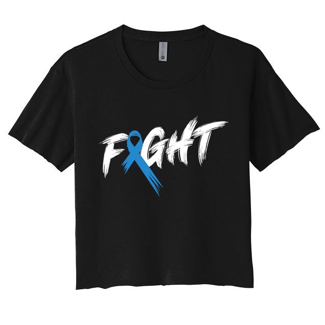 Funny Diabetes Awareness Month Fight Vintage T1 T2 Crop Top