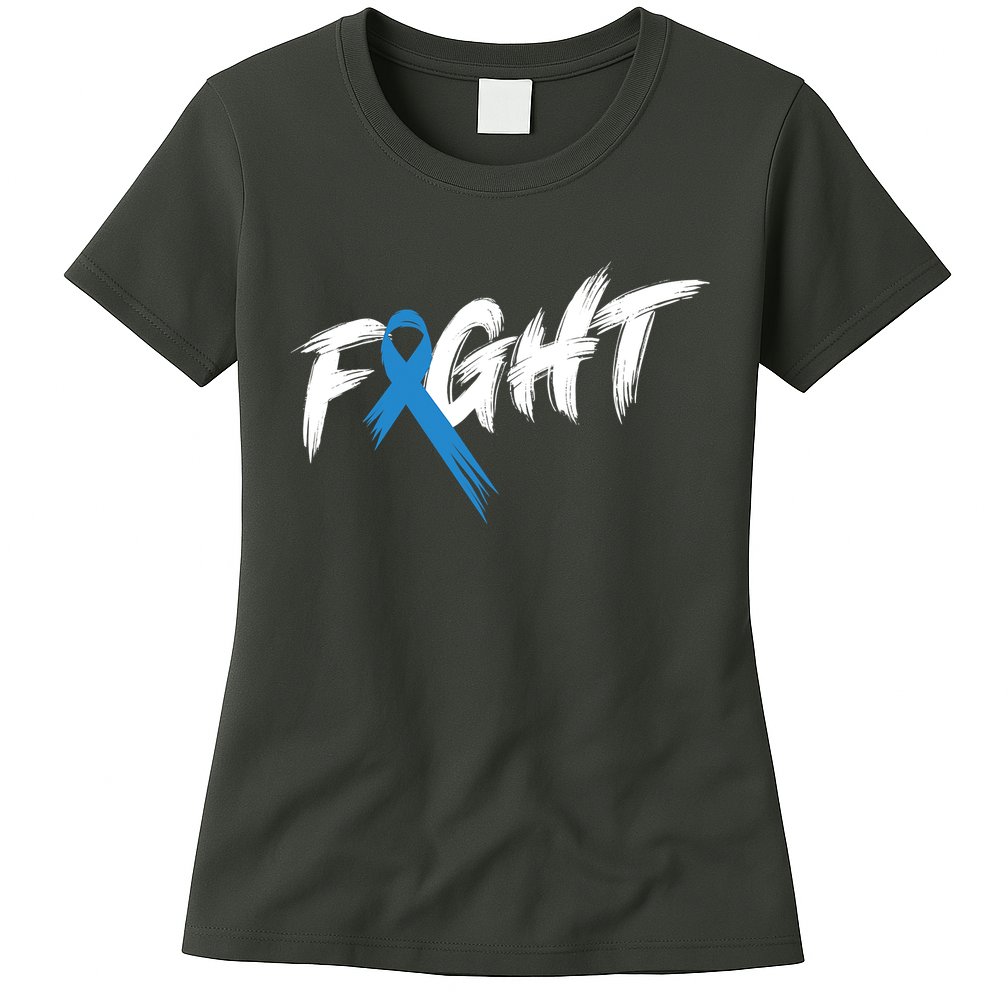 Funny Diabetes Awareness Month Fight Vintage T1 T2 Womens T-Shirt