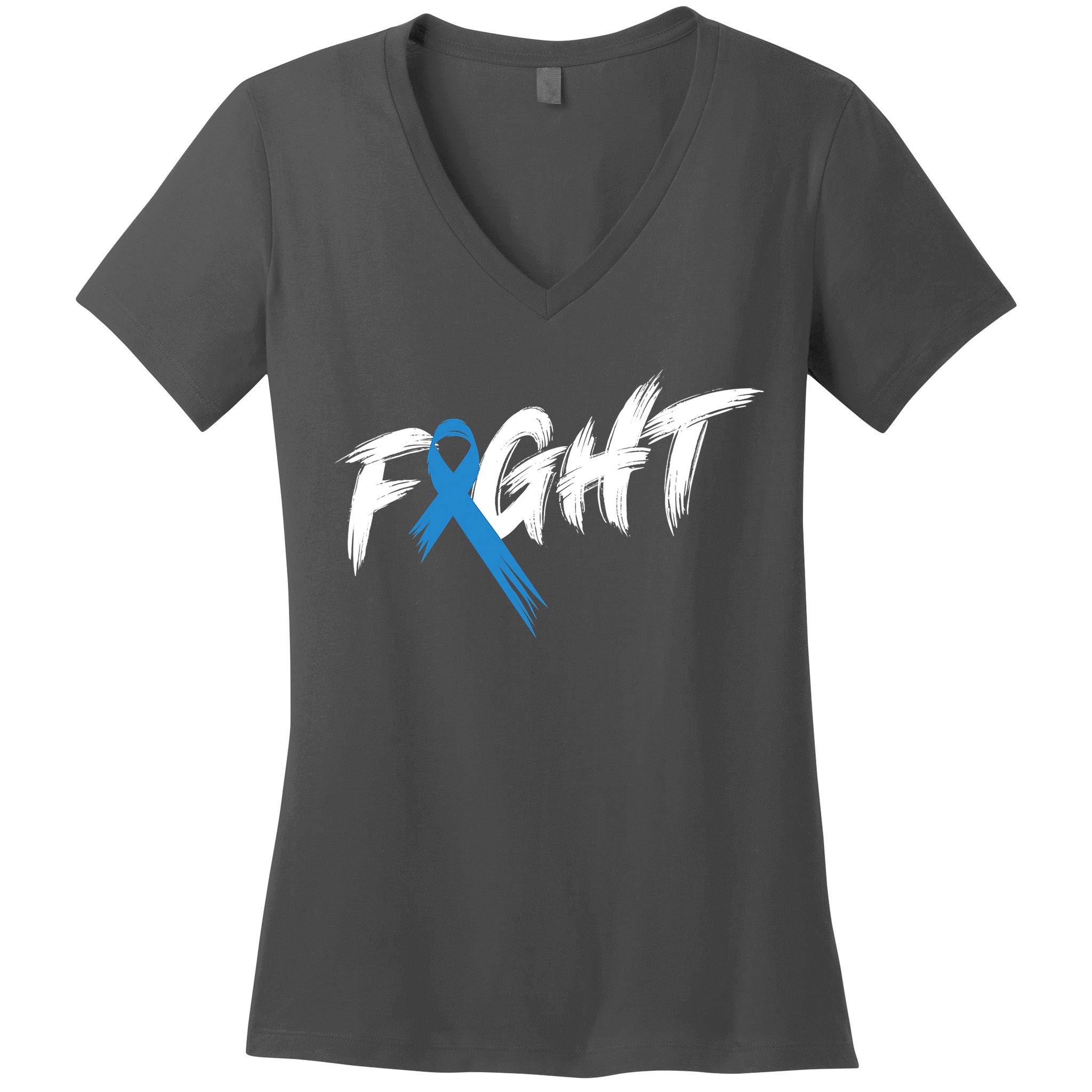 Funny Diabetes Awareness Month Fight Vintage T1 T2 Women's V-Neck T-Shirt