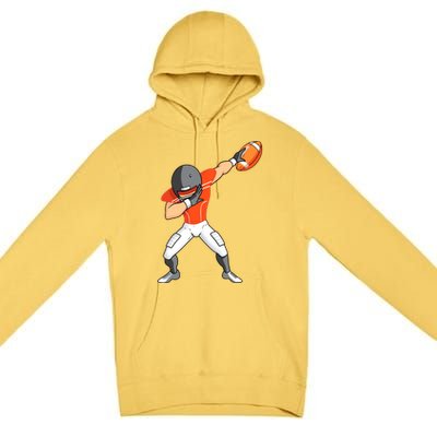 Footballer Dabbing American Football Funny Dab Gift Premium Pullover Hoodie