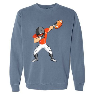 Footballer Dabbing American Football Funny Dab Gift Garment-Dyed Sweatshirt