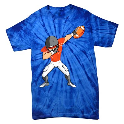 Footballer Dabbing American Football Funny Dab Gift Tie-Dye T-Shirt