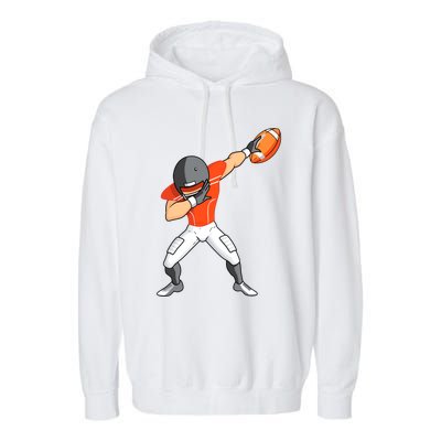 Footballer Dabbing American Football Funny Dab Gift Garment-Dyed Fleece Hoodie