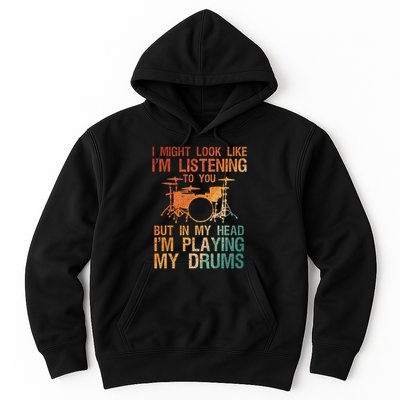 Funny Drummer Art For Drum Player Percussion Lover Hoodie