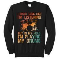 Funny Drummer Art For Drum Player Percussion Lover Sweatshirt