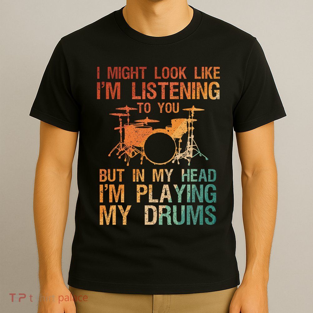 Funny Drummer Art For Drum Player Percussion Lover T-Shirt