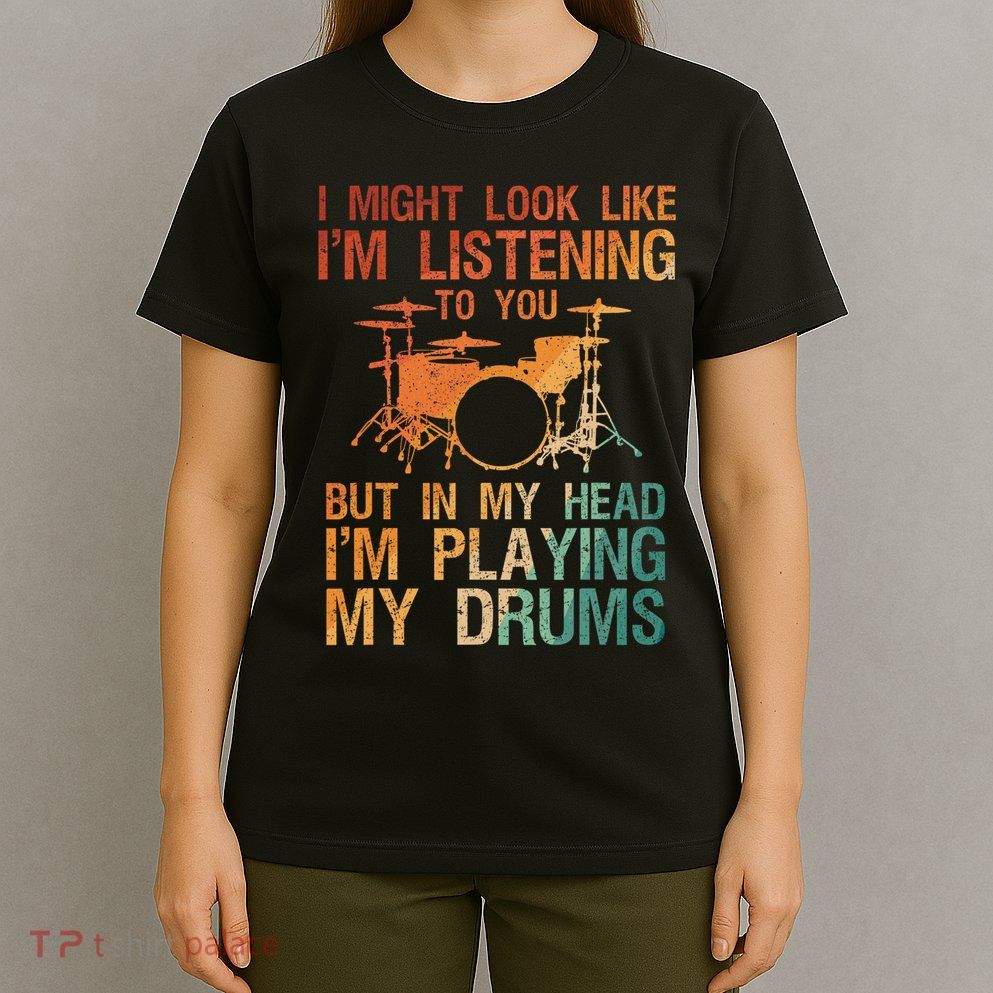 Funny Drummer Art For Drum Player Percussion Lover T-Shirt