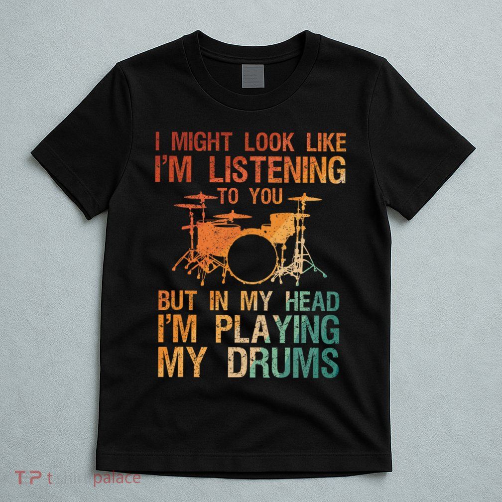 Funny Drummer Art For Drum Player Percussion Lover T-Shirt