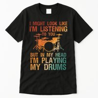 Funny Drummer Art For Drum Player Percussion Lover Tall T-Shirt