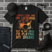 Funny Drummer Art For Drum Player Percussion Lover Tall T-Shirt