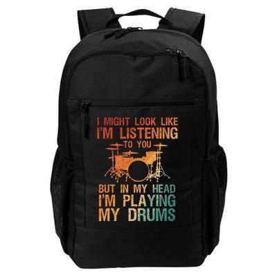 Funny Drummer Art For Drum Player Percussion Lover Backpack