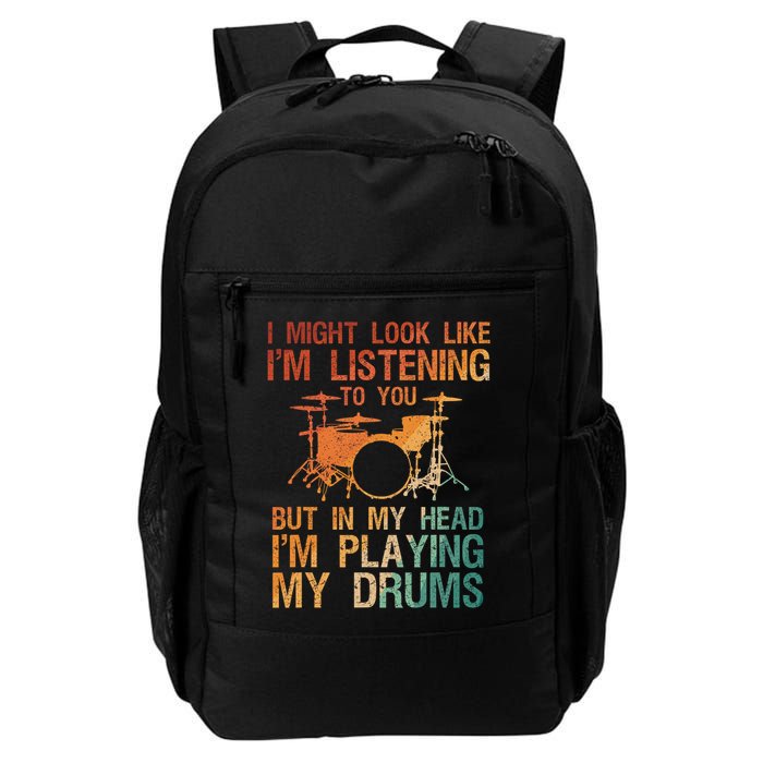 Funny Drummer Art For Drum Player Percussion Lover Backpack