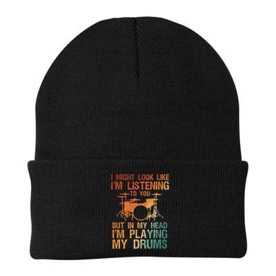Funny Drummer Art For Drum Player Percussion Lover Beanie