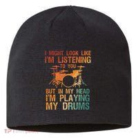 Funny Drummer Art For Drum Player Percussion Lover Sustainable Beanie