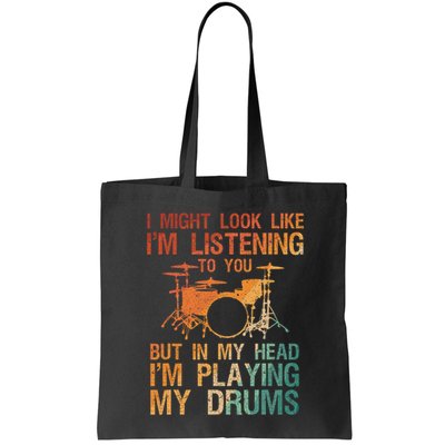 Funny Drummer Art For Drum Player Percussion Lover Bag