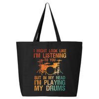 Funny Drummer Art For Drum Player Percussion Lover 25L Jumbo Tote