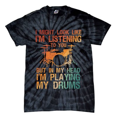 Funny Drummer Art For Drum Player Percussion Lover Tie-Dye T-Shirt