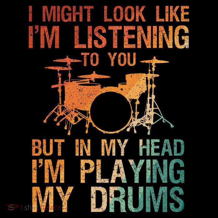 Funny Drummer Art For Drum Player Percussion Lover Toddler T-Shirt