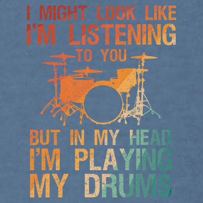 Funny Drummer Art For Drum Player Percussion Lover Garment-Dyed Sweatshirt