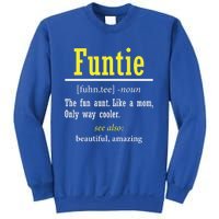 Funtie Definition Auntie Lover Family Aunt Birthday Funny Cute Gift Sweatshirt